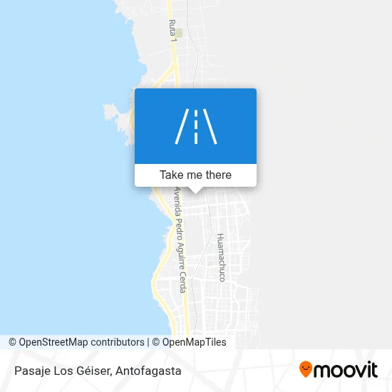 Mapa de Pasaje Los Géiser