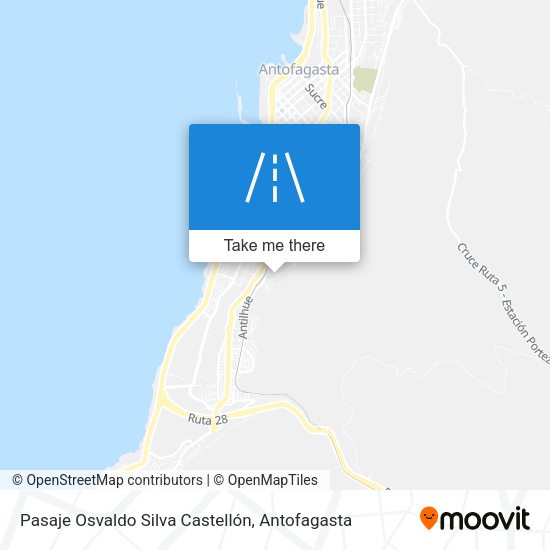 Pasaje Osvaldo Silva Castellón map