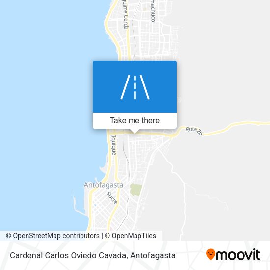 Mapa de Cardenal Carlos Oviedo Cavada