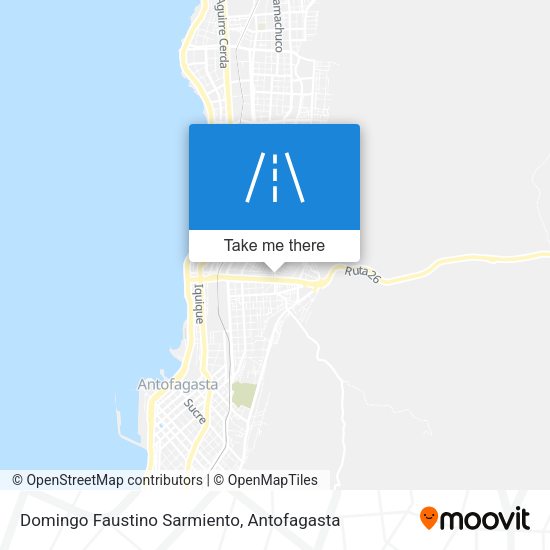 Domingo Faustino Sarmiento map