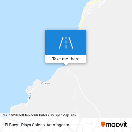 El Buey - Playa Coloso map