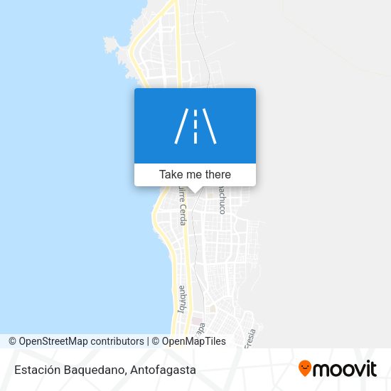 Estación Baquedano map