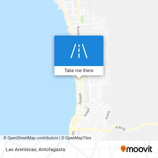 Mapa de Las Areniscas