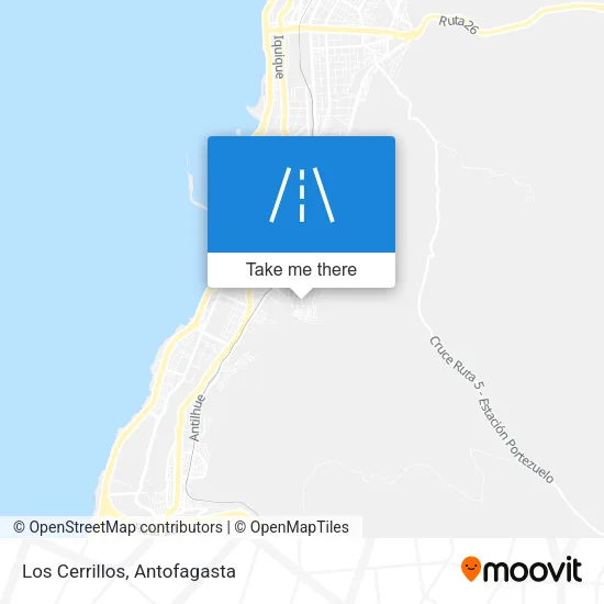 Los Cerrillos map