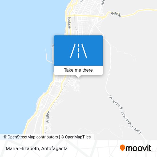 María Elizabeth map
