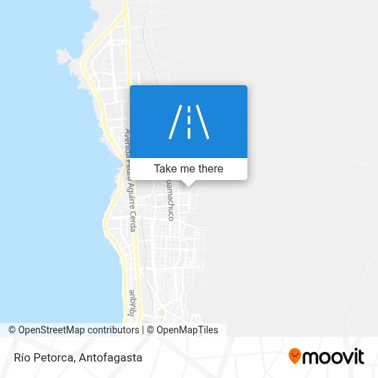 Río Petorca map