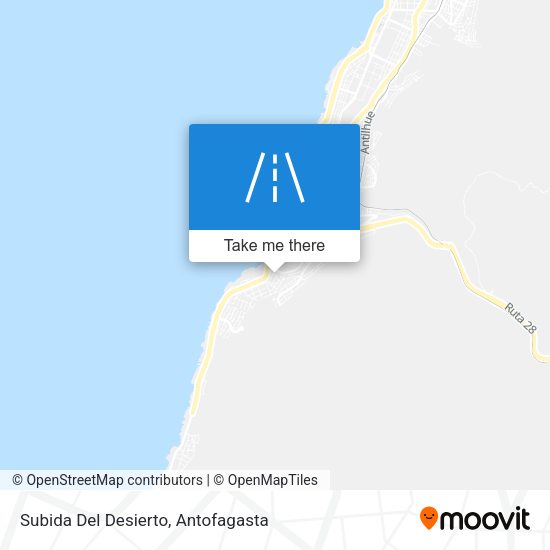 Mapa de Subida Del Desierto