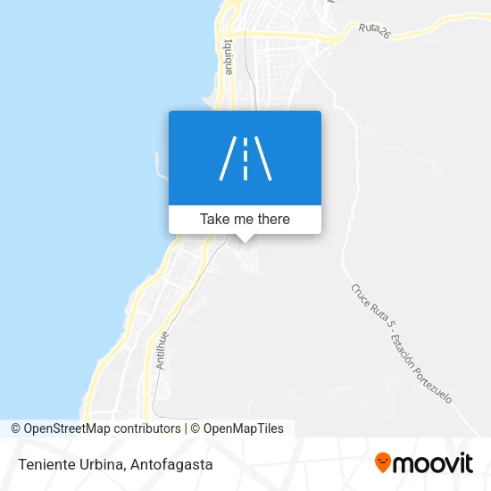 Mapa de Teniente Urbina