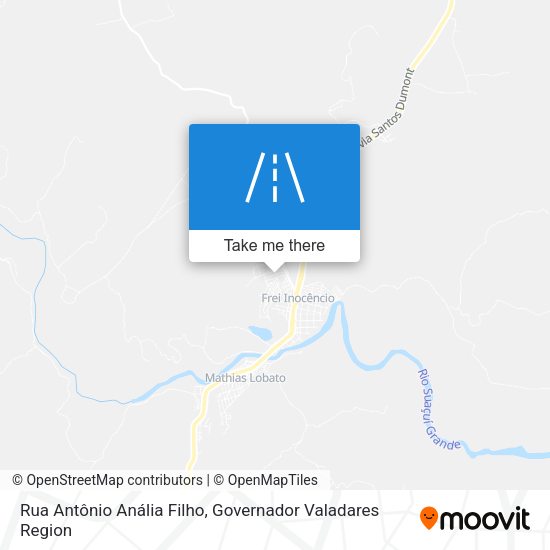Rua Antônio Anália Filho map