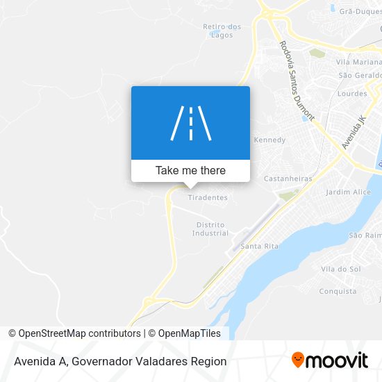 Avenida A map