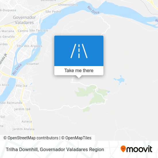 Trilha Downhill map
