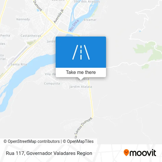Rua 117 map