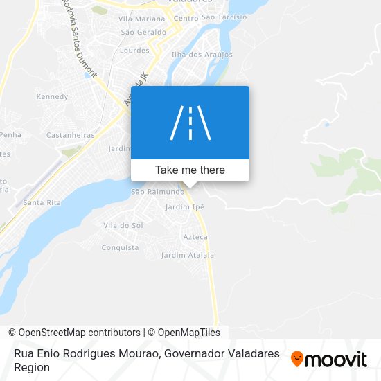 Rua Enio Rodrigues Mourao map