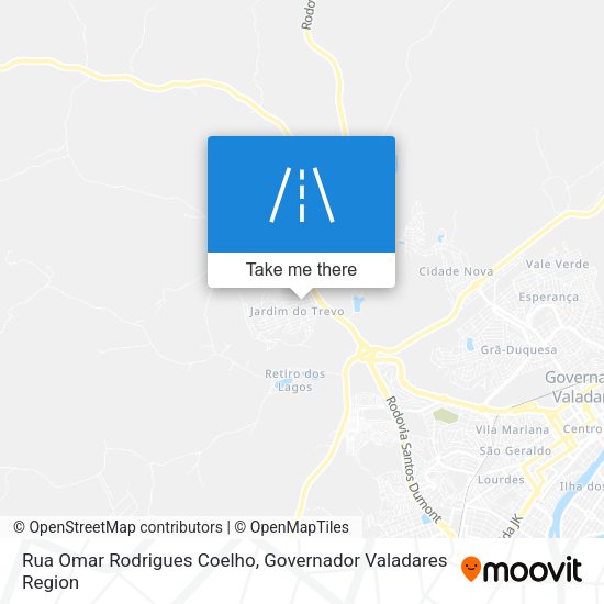 Rua Omar Rodrigues Coelho map