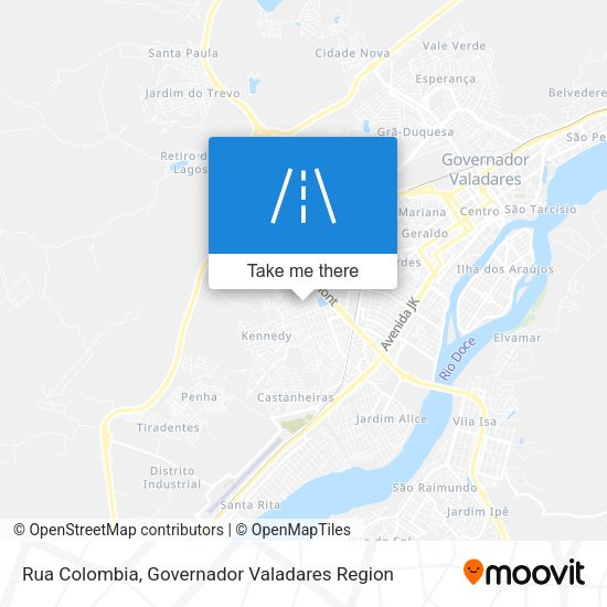 Rua Colombia map