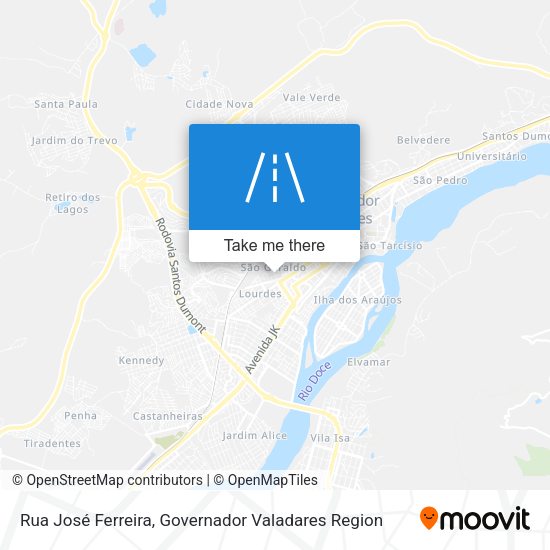 Rua José Ferreira map
