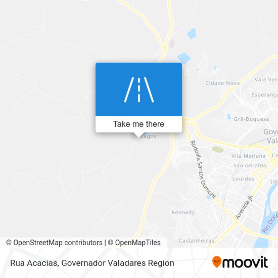 Rua Acacias map