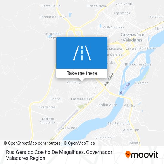 Rua Geraldo Coelho De Magalhaes map