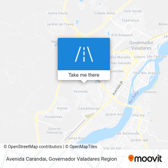 Avenida Carandai map