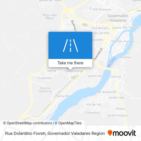 Rua Dolardino Fioreti map