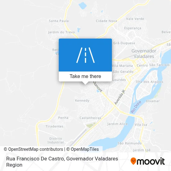 Rua Francisco De Castro map