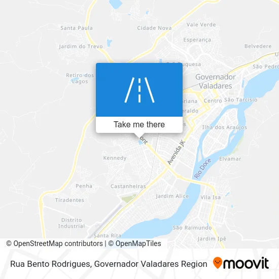Rua Bento Rodrigues map