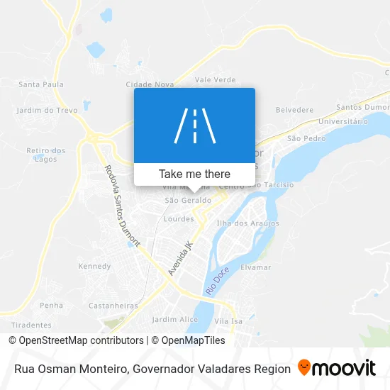 Rua Osman Monteiro map