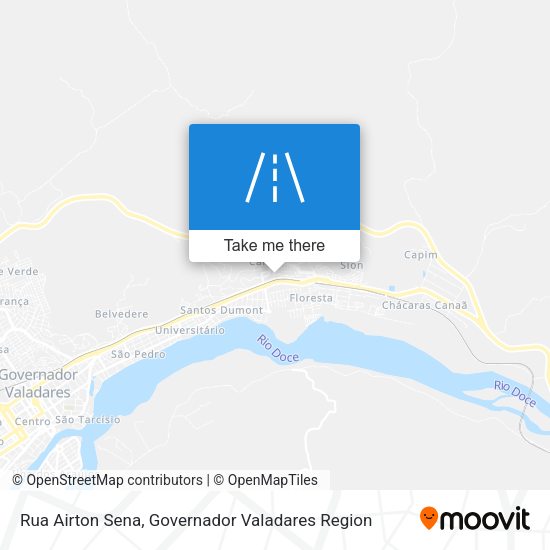 Rua Airton Sena map