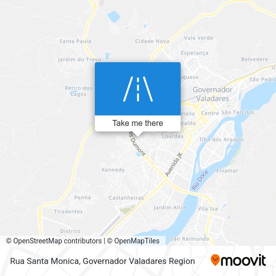 Rua Santa Monica map