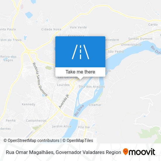 Rua Omar Magalhães map