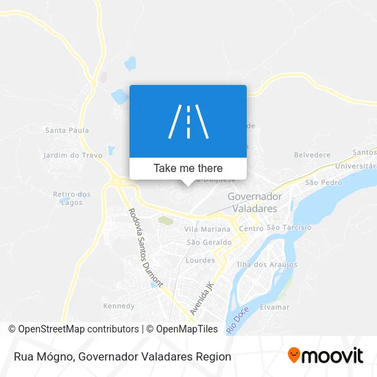 Rua Mógno map