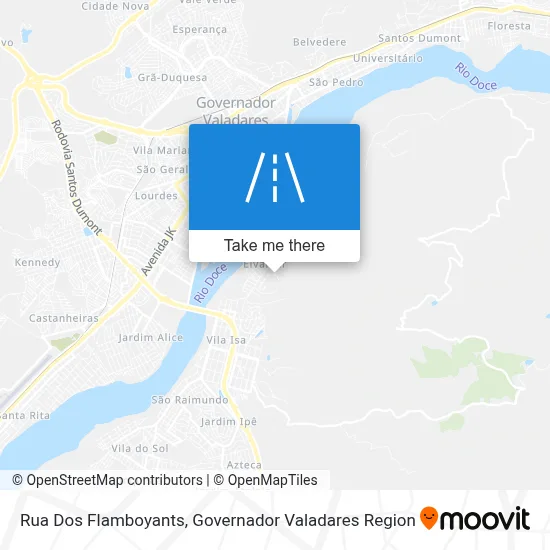 Rua Dos Flamboyants map