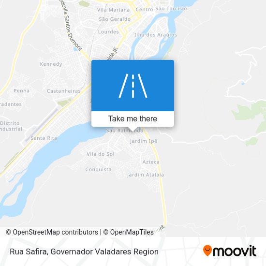 Rua Safira map