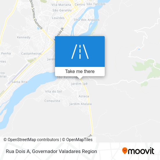 Rua Dois A map
