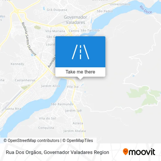 Rua Dos Orgãos map