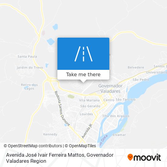 Avenida José Ivair Ferreira Mattos map