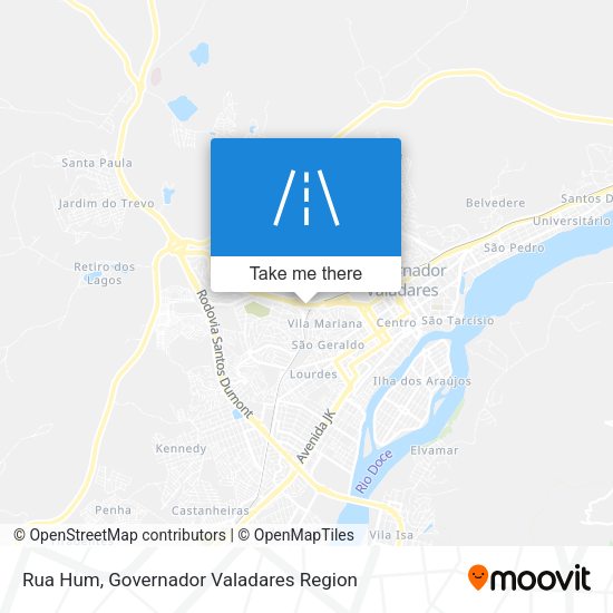 Rua Hum map
