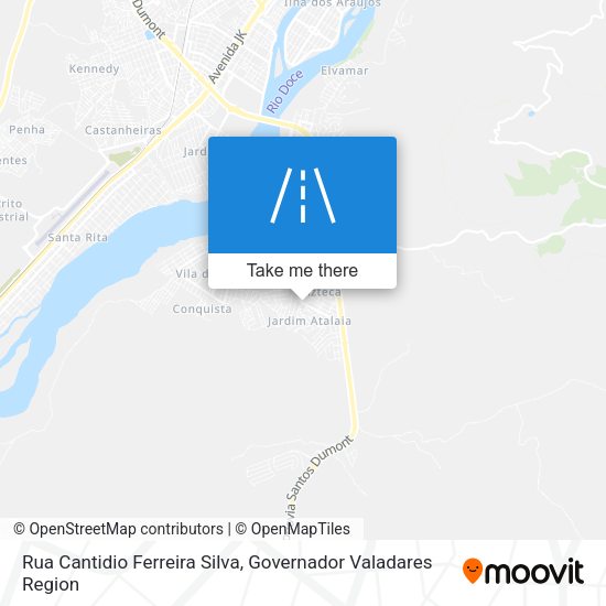 Rua Cantidio Ferreira Silva map