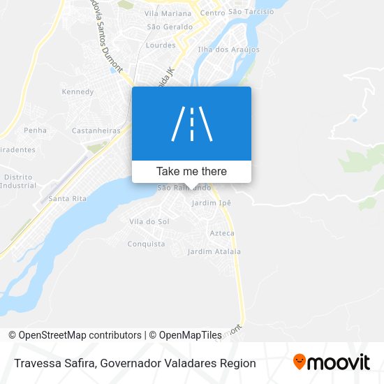 Travessa Safira map