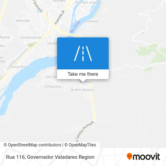 Rua 116 map