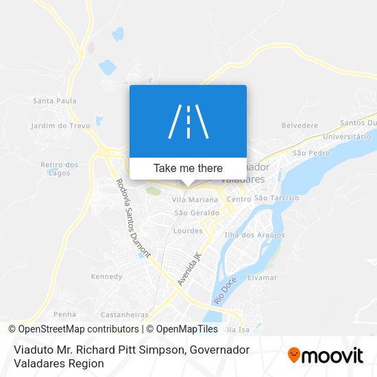 Viaduto Mr. Richard Pitt Simpson map