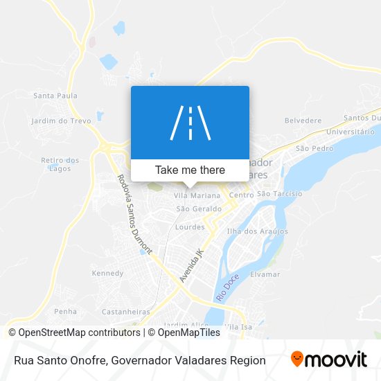 Rua Santo Onofre map