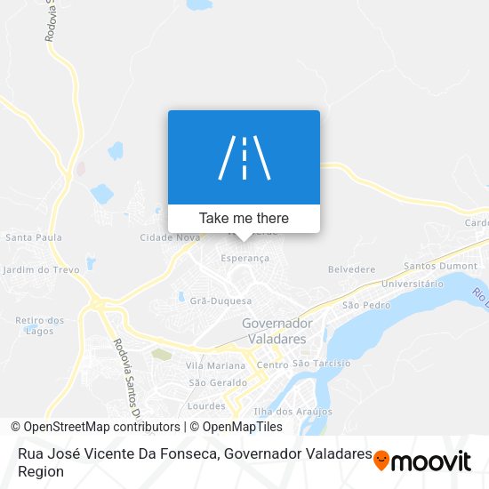 Rua José Vicente Da Fonseca map