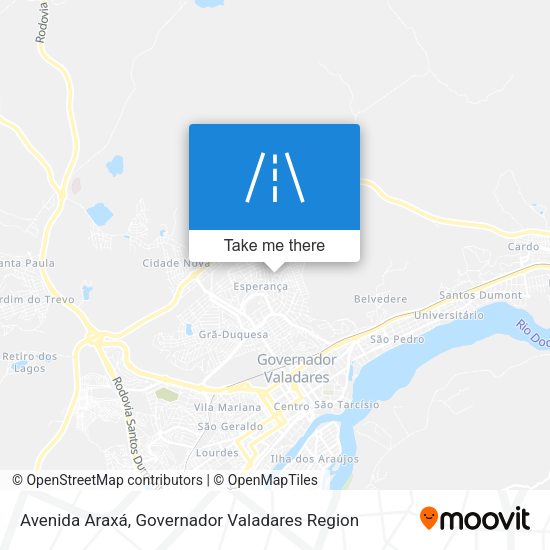 Avenida Araxá map
