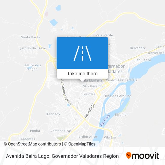 Avenida Beira Lago map