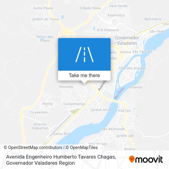 Avenida Engenheiro Humberto Tavares Chagas map