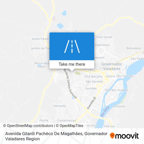Avenida Gilardi Pachêco De Magalhães map