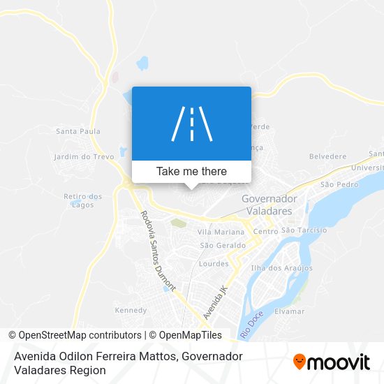 Avenida Odilon Ferreira Mattos map