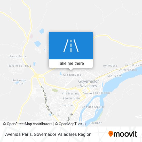 Avenida Paris map