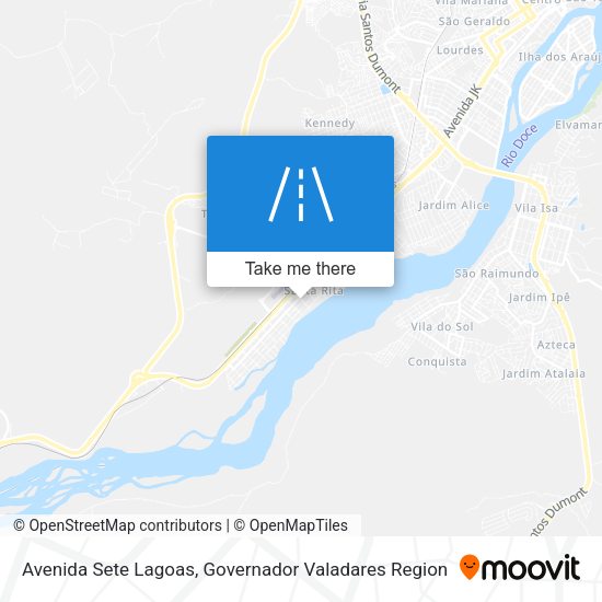 Avenida Sete Lagoas map
